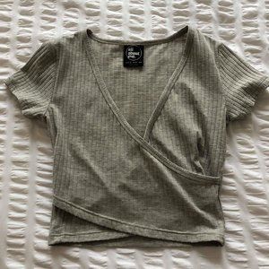 All About Eve Grey Crop top